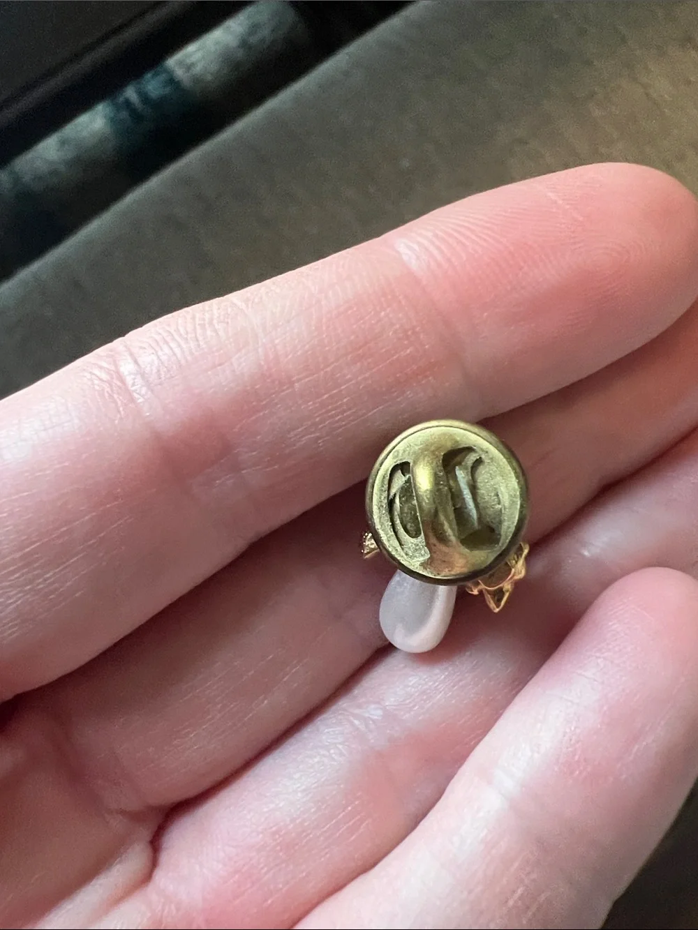 Gold and Pearl Angel Pin - Women Jewelry